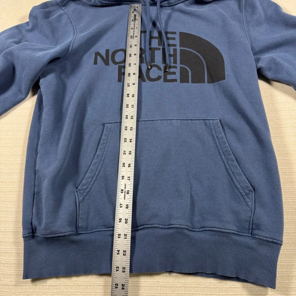 The North Face Mens Blue Half Dome Logo Pullover Hoodie Sweatshirt Small A7UNL